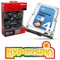 4TB Hyperspin Hard Drive INTERNAL with Microsoft Xbox 360 Wireless Controller & Receiver